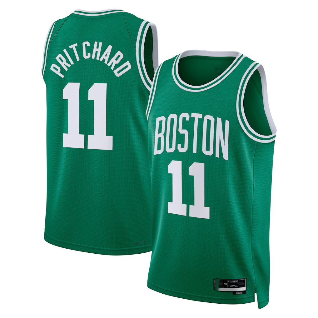 Johmsee B.Celtics #11 Payton Pritchard Kelly Green Swingman Jerseys - Icon Edition