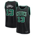 Johmsee B.Celtics #13 Paul George Black Fast Break Replica Jerseys - Statement Edition