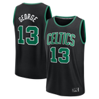 Johmsee B.Celtics #13 Paul George Black Fast Break Replica Jerseys - Statement Edition