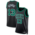 Johmsee B.Celtics #13 Paul George Black Swingman Jerseys - Statement Edition