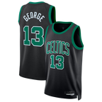 Johmsee B.Celtics #13 Paul George Black Swingman Jerseys - Statement Edition