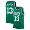 Johmsee B.Celtics #13 Paul George Kelly Green Swingman Jerseys - Icon Edition