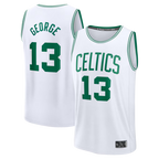 Johmsee B.Celtics #13 Paul George  White Fast Break Replica Jerseys - Association Edition