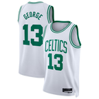 Johmsee B.Celtics #13 Paul George White Swingman Jerseys - Association Edition