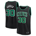 Johmsee B.Celtics #30 Sam Hauser Black Fast Break Replica Player Jerseys - Statement Edition
