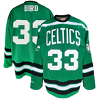 Johmsee B.Celtics #33 Larry Bird Mitchell & Ness Kelly Green Big & Tall Hockey Jerseys