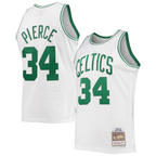 Johmsee B.Celtics #34 Paul Pierce Mitchell & Ness White Hardwood Classics Swingman Jerseys