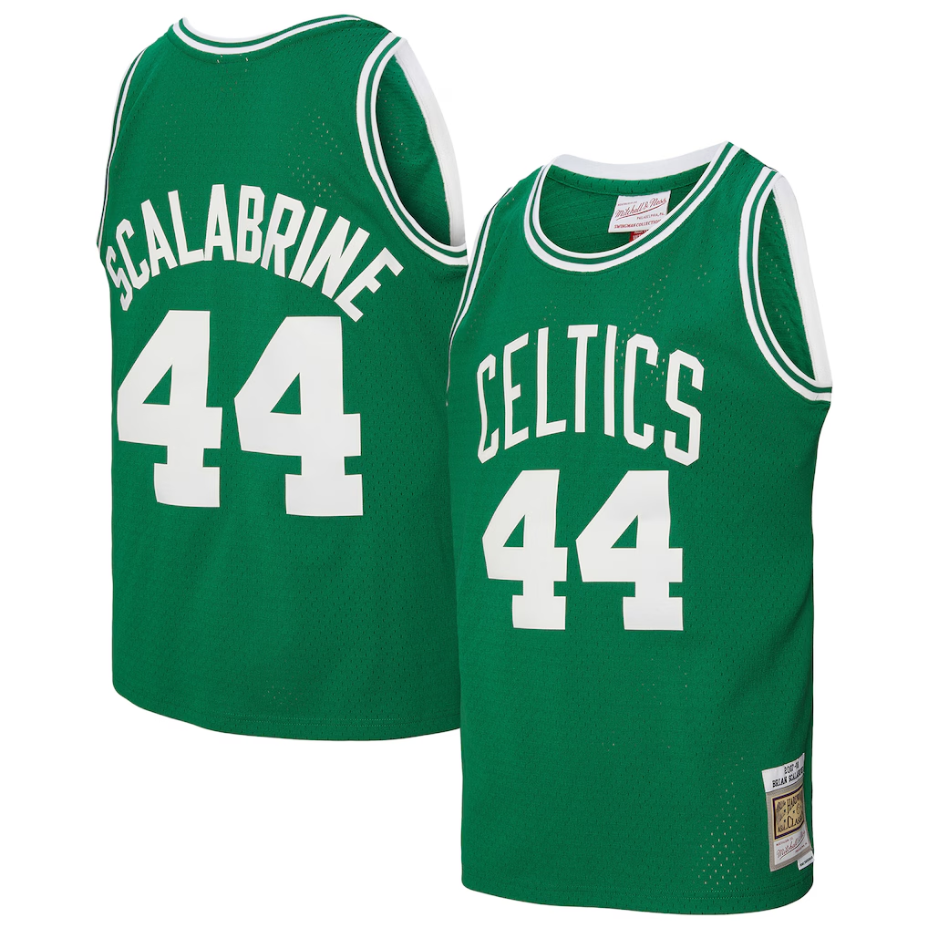 Johmsee B.Celtics #44 Brian Scalabrine Mitchell & Ness Kelly Green 200708 Hardwood Classics Swingman Jerseys