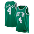 Johmsee B.Celtics #4 Mitchell Robinson Kelly Green Swingman Jerseys - Icon Edition
