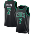 Johmsee B.Celtics #7 Jaylen Brown Black Swingman Jerseys - Statement Edition