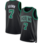 Johmsee B.Celtics #7 Jaylen Brown Black Swingman Jerseys - Statement Edition