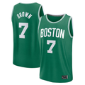 Johmsee B.Celtics #7 Jaylen Brown  Kelly Green Fast Break Replica Player Jerseys - Icon Edition