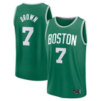 Johmsee B.Celtics #7 Jaylen Brown  Kelly Green Fast Break Replica Player Jerseys - Icon Edition