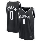 Johmsee B.Nets #0 Mikel Brown Jr.  Black 2026 Draft First Round Pick Fast Break Jerseys - Icon Edition