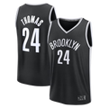 Johmsee B.Nets #24 Cam Thomas Black Fast Break Replica Jerseys - Icon Edition
