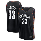 Johmsee B.Nets #33 Nic Claxton Black 202526 City Edition Fast Break Jerseys