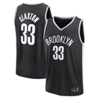 Johmsee B.Nets #33 Nic Claxton  Black Fast Break Replica Jerseys - Icon Edition