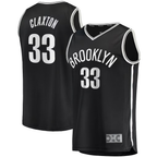 Johmsee B.Nets #33 Nicolas Claxton  Black Fast Break Player Jerseys - Icon Edition