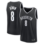 Johmsee B.Nets #8 Egor D?min Black Fast Break Replica Jerseys - Icon Edition