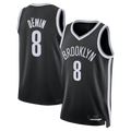 Johmsee B.Nets #8 Egor D?min Black Swingman Jerseys - Icon Edition