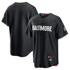 Johmsee B.Orioles Black City Connect Home Game Blank Player Stitched Jerseys