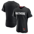 Johmsee B.Orioles Black City Connect Limited Elite Home Blank Player Stitched Jerseys