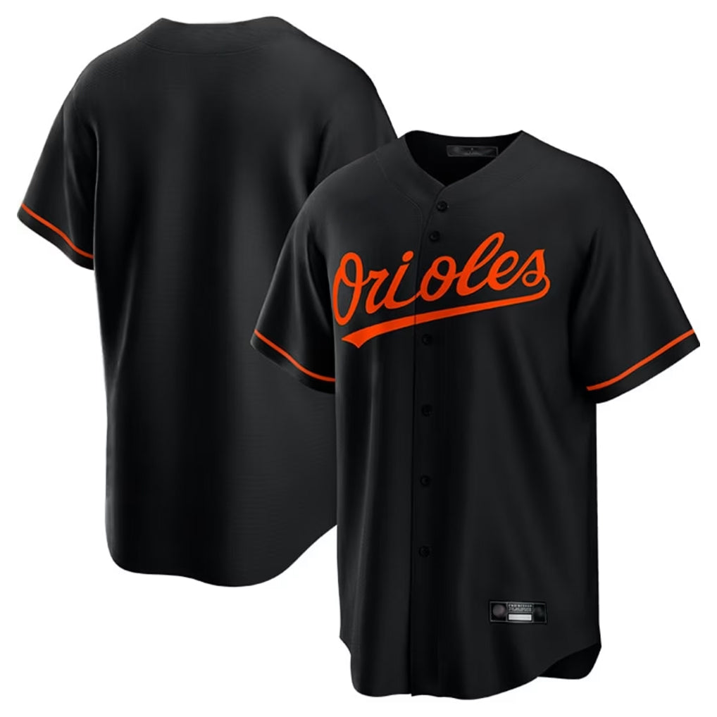 Johmsee B.Orioles Black Home Game Blank Player Stitched Jerseys