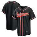Johmsee B.Orioles Black Out Fashion Home Game Blank Player Stitched Jerseys
