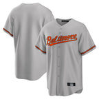 Johmsee B.Orioles Gray Home Game Blank Player Stitched Jerseys