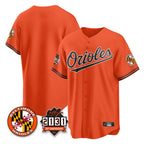 Johmsee B.Orioles Orange 30th Anniversary of 2131 Home Game Blank Player Stitched Jerseys