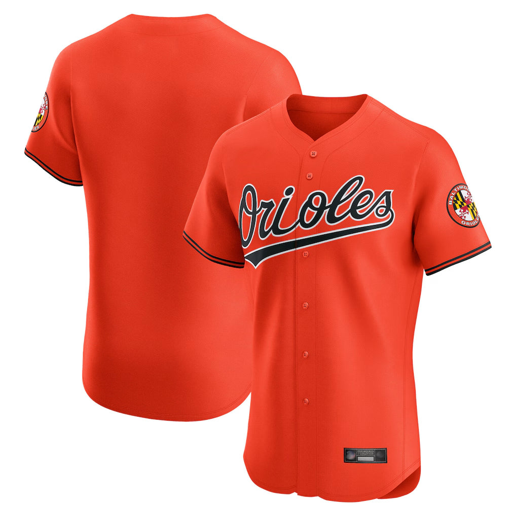 Johmsee B.Orioles Orange Limited Elite Home Game Blank Player Stitched Jerseys