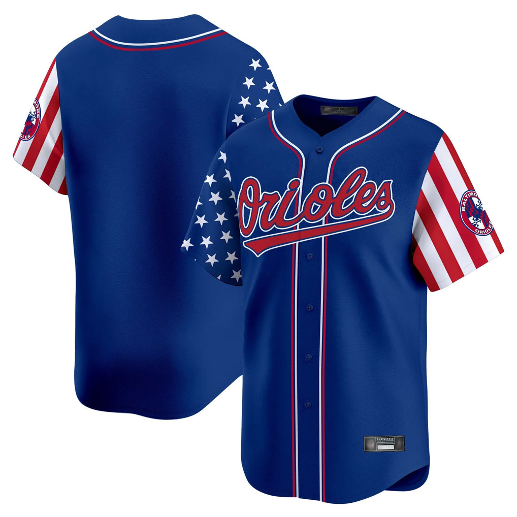Johmsee B.Orioles Royal Independence Day Vapor Premier Limited Home Game Blank Player Stitched Jerseys