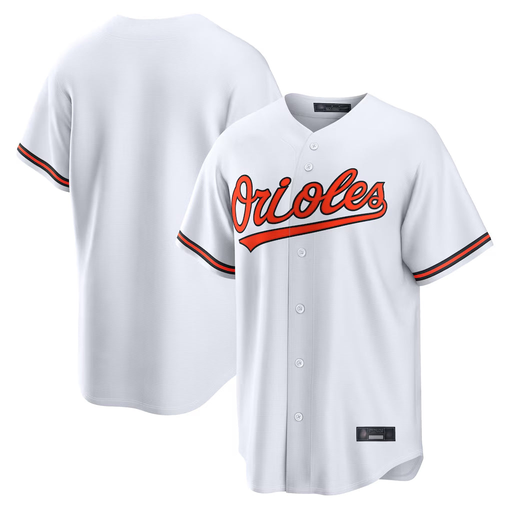 Johmsee B.Orioles White Home Game Blank Player Stitched Jerseys