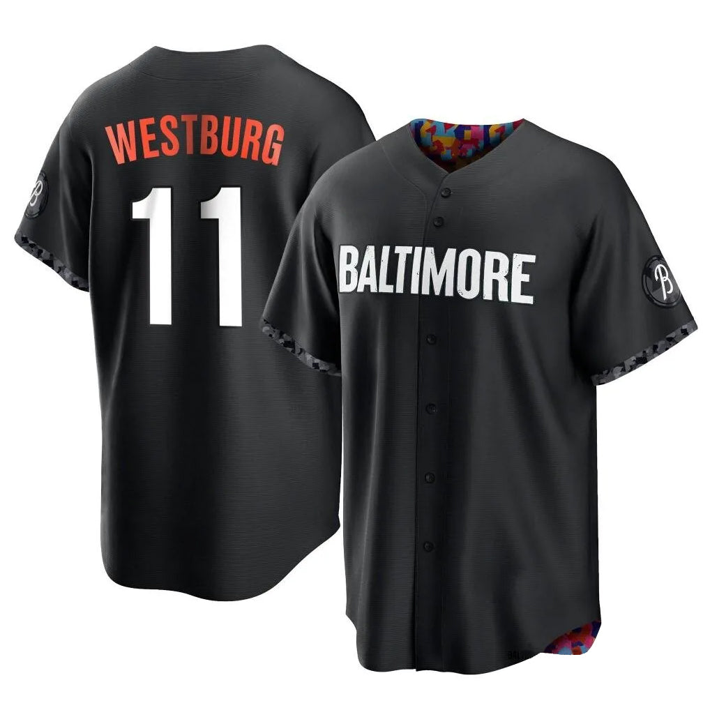 Johmsee B.Orioles #11 Jordan Westburg Player Black City Connect Home Game Stitched Jerseys