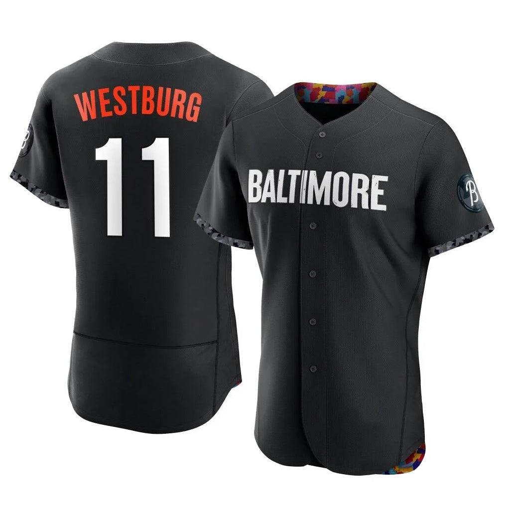 Johmsee B.Orioles #11 Jordan Westburg Player Black City Connect Limited Elite Home Game Stitched Jerseys