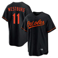 Johmsee B.Orioles #11 Jordan Westburg Player Black Home Game Stitched Jerseys