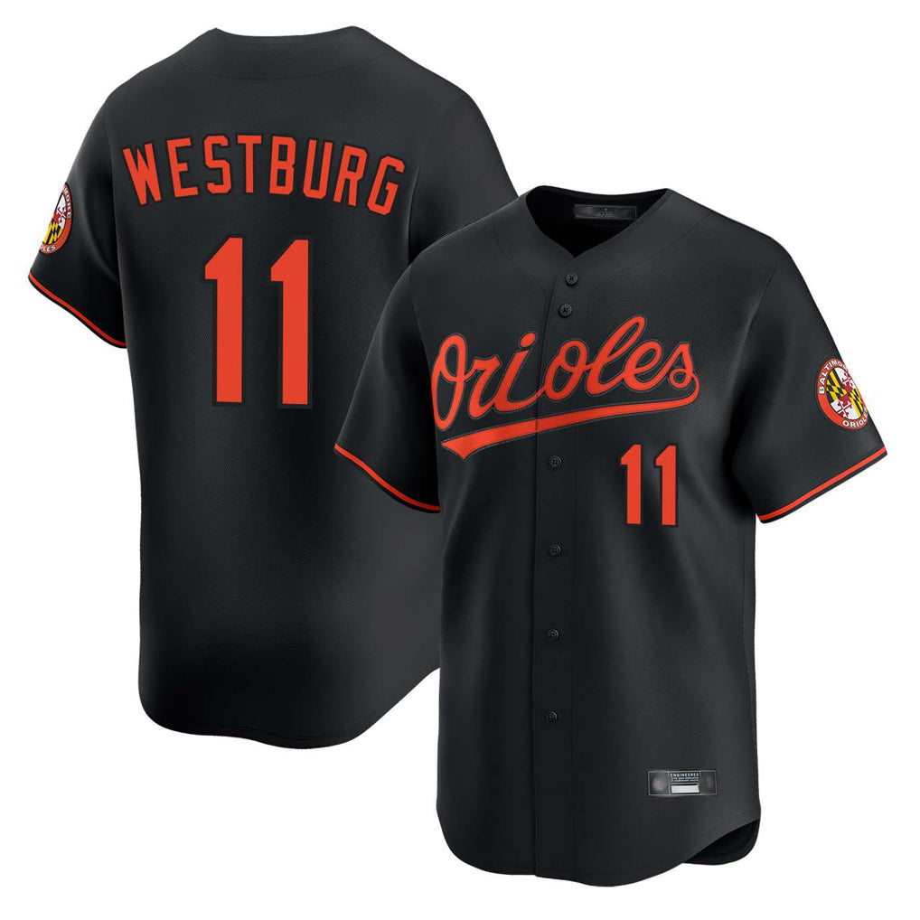 Johmsee B.Orioles #11 Jordan Westburg Player Black Limited Home Game Stitched Jerseys