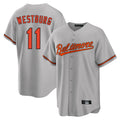 Johmsee B.Orioles #11 Jordan Westburg Player Gray Home Game Stitched Jerseys