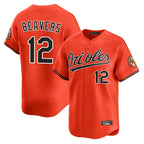 Johmsee B.Orioles #12 Dylan Beavers Player Orange Limited Home Game Stitched Jerseys