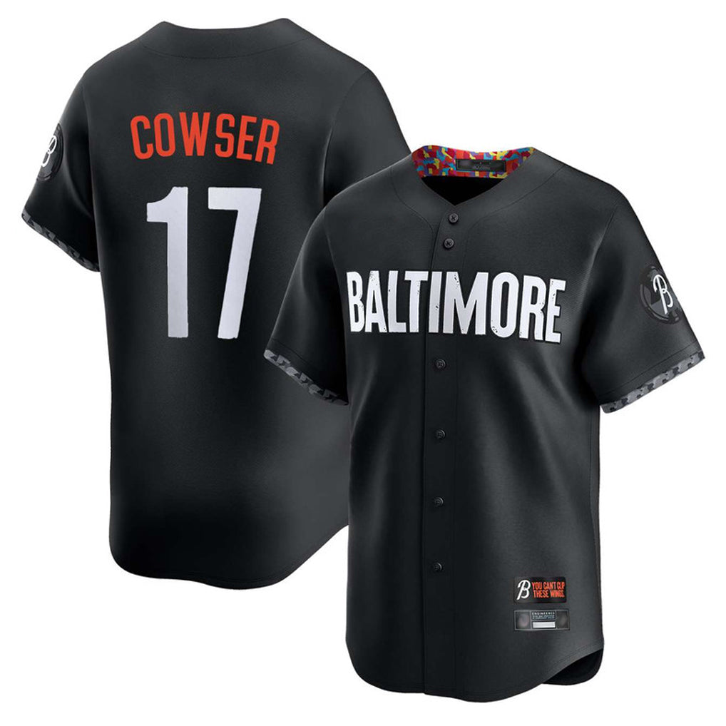 Johmsee B.Orioles #17 Colton Cowser Player Black City Connect Limited Home Game Stitched Jerseys