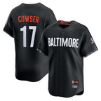 Johmsee B.Orioles #17 Colton Cowser Player Black City Connect Limited Home Game Stitched Jerseys