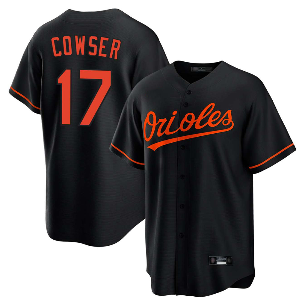 Johmsee B.Orioles #17 Colton Cowser Player Black Home Game Stitched Jerseys