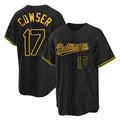 Johmsee B.Orioles #17 Colton Cowser Player Black Snake Skin City Home Game Stitched Jerseys