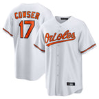 Johmsee B.Orioles #17 Colton Cowser Player White Home Game Stitched Jerseys