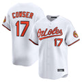 Johmsee B.Orioles #17 Colton Cowser Player White Limited Home Game Stitched Jerseys