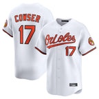Johmsee B.Orioles #17 Colton Cowser Player White Limited Home Game Stitched Jerseys