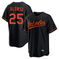 Johmsee B.Orioles #25 Pete Alonso Player Black Home Game Stitched Jerseys
