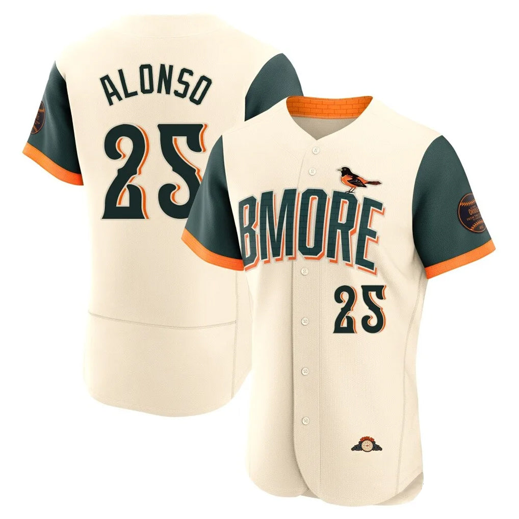 Johmsee B.Orioles #25 Pete Alonso Player Cream 2026 City Connect Limited Elite Home Game Stitched Jerseys