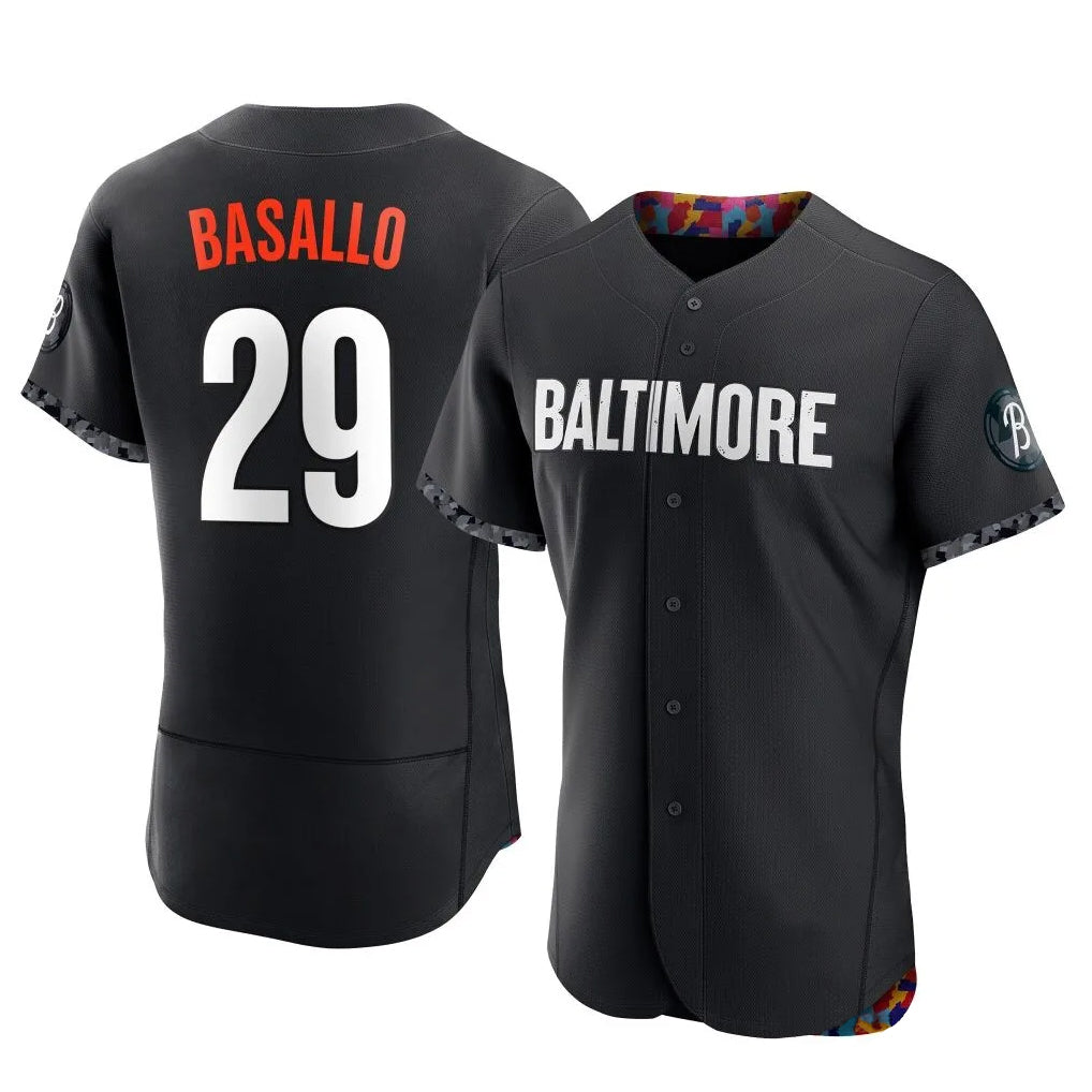 Johmsee B.Orioles #29 Samuel Basallo Player Black City Connect Limited Elite Home Game Stitched Jerseys