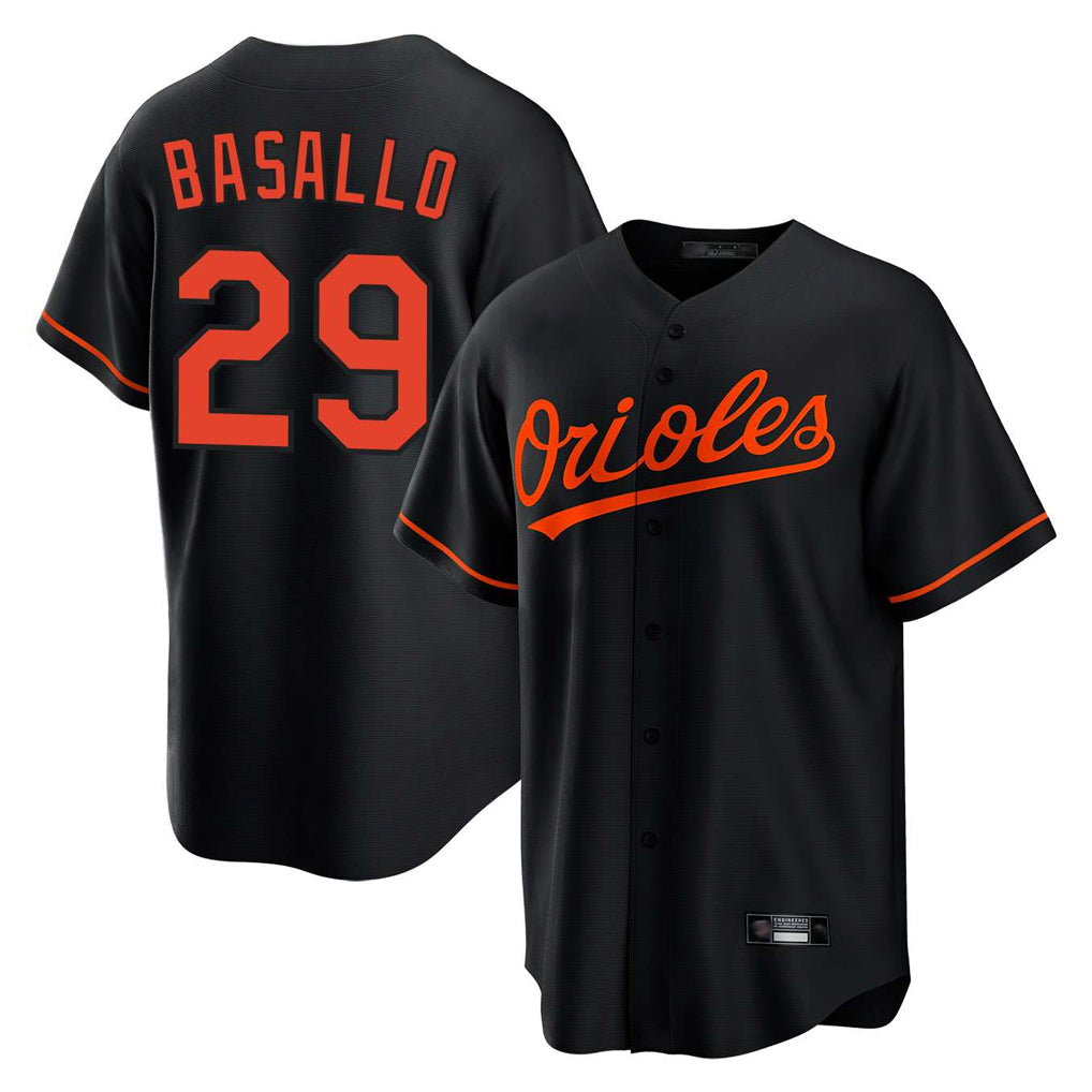Johmsee B.Orioles #29 Samuel Basallo Player Black Home Game Stitched Jerseys